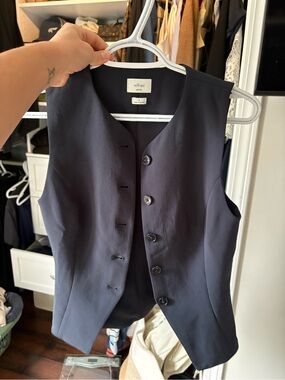 Wilfred regal Navy Sleeveless Tailored Vest